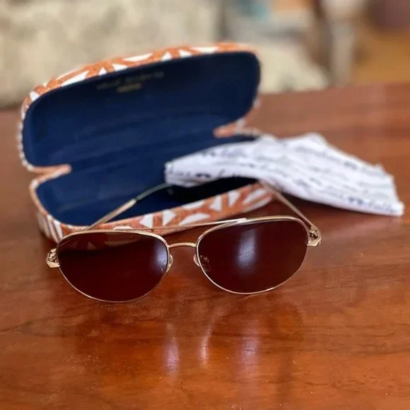 Stella & Dot - Chevron Aviator Sunglasses - Picture 2 of 2